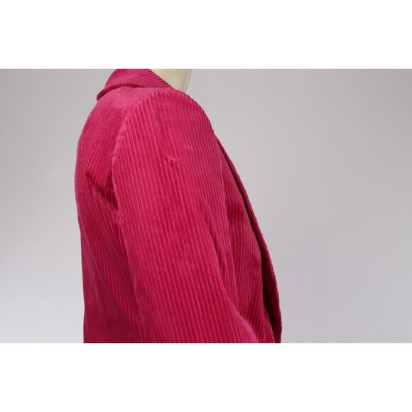 Veronica Beard Lia Dickey Pink Velvet Blazer Jacket Single Button Style Size 8 - Picture 9 of 16